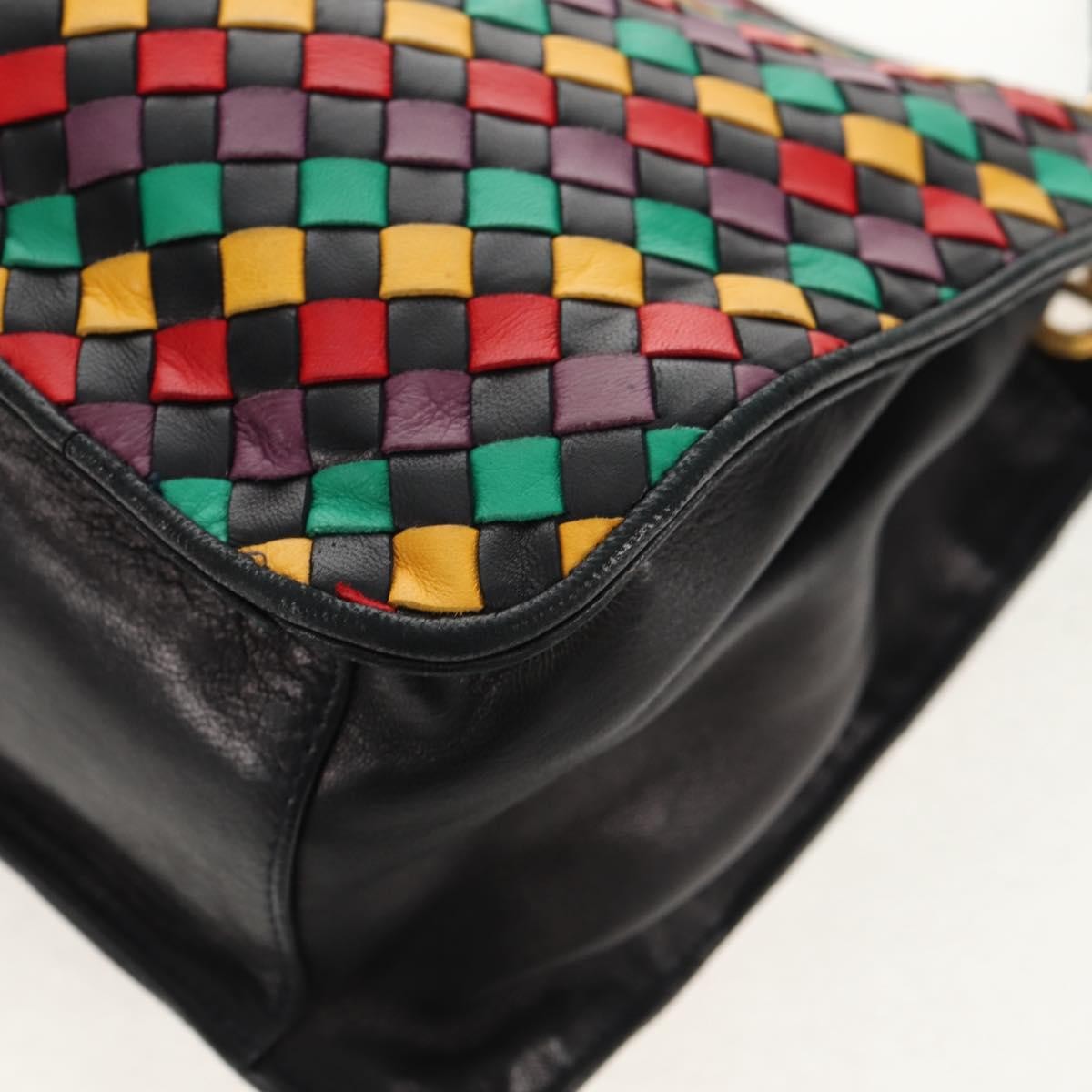 Bottega Veneta Intrecciato Shoulder bag Leather, MULTICOLOUR, LEATHER, Shoulder bag