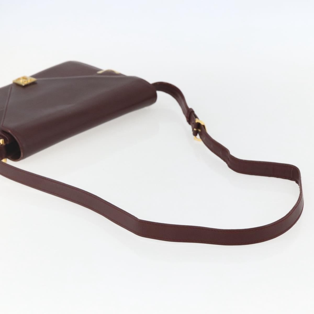 cartier Must de Cartier Shoulder Bag Leather, BURGUNDY, LEATHER, Shoulder bag