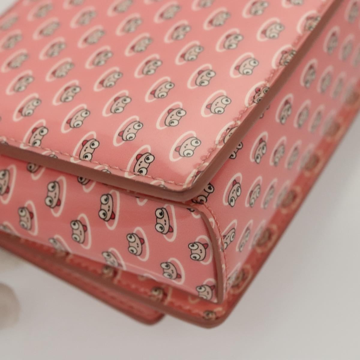 Salvatore Ferragamo Vala Shoulder Bag Patent Leather, PINK, PATENT_LEATHER, Shoulder bag