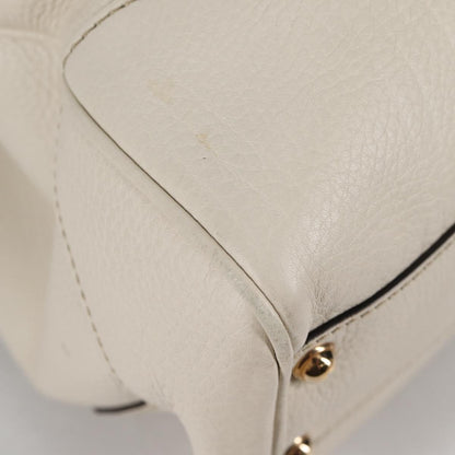 Gucci Diana Bamboo Top Handle Tote Leather, WHITE, LEATHER, Tote bag