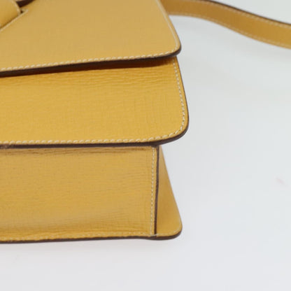 Loewe Barcelona Shoulder Bag Leather, YELLOW, LEATHER, Shoulder bag