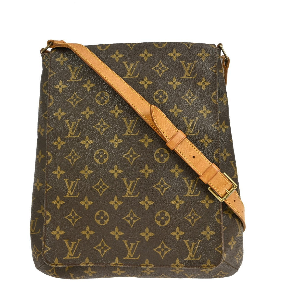 Louis Vuitton Musette Handbag Monogram Canvas, BROWN, CANVAS, Shoulder bag