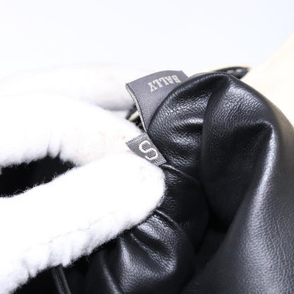 Bally Vintage Flap Handbag Quilted Leather, ECRU, LEATHER, Handbag