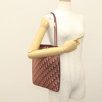 Christian Dior Vintage Trotter Shoulder Bag Canvas, RED, CANVAS, Shoulder bag