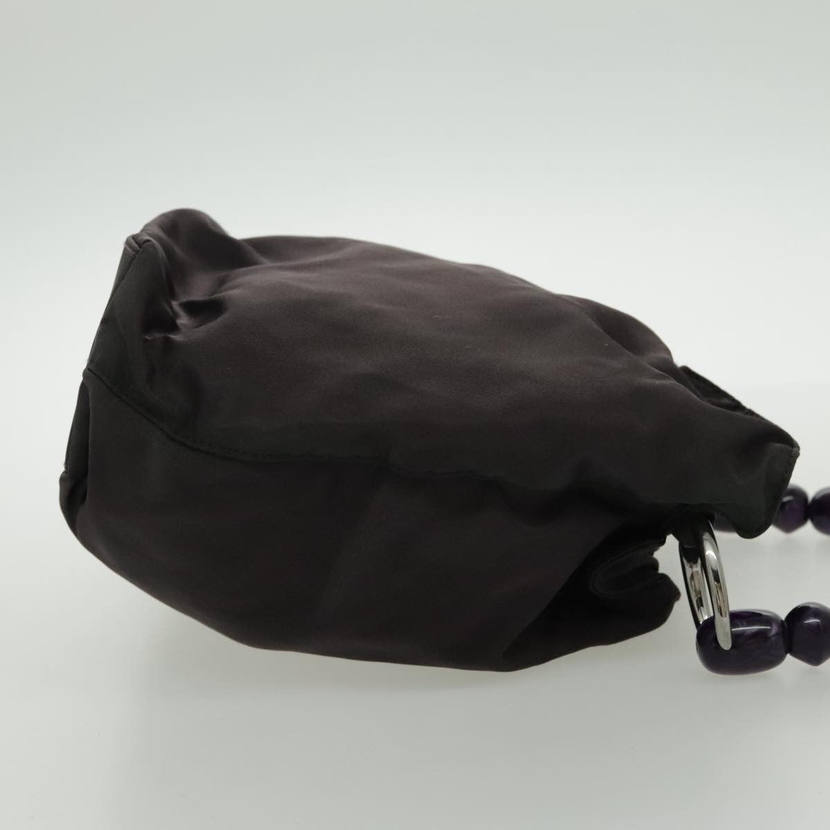 Christian Dior Saddle Zip Pouch Diorissimo Canvas, PURPLE, NYLON, Clutche & pouche