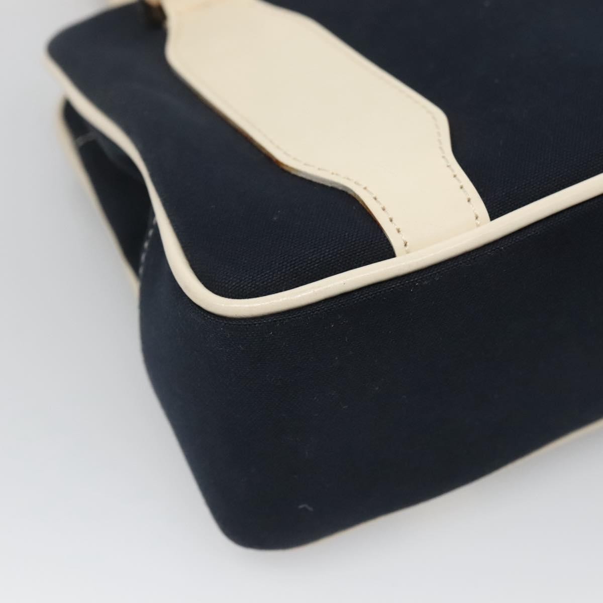 Fendi Vintage Top Handle Bag PVC, NAVY, CANVAS, Handbag