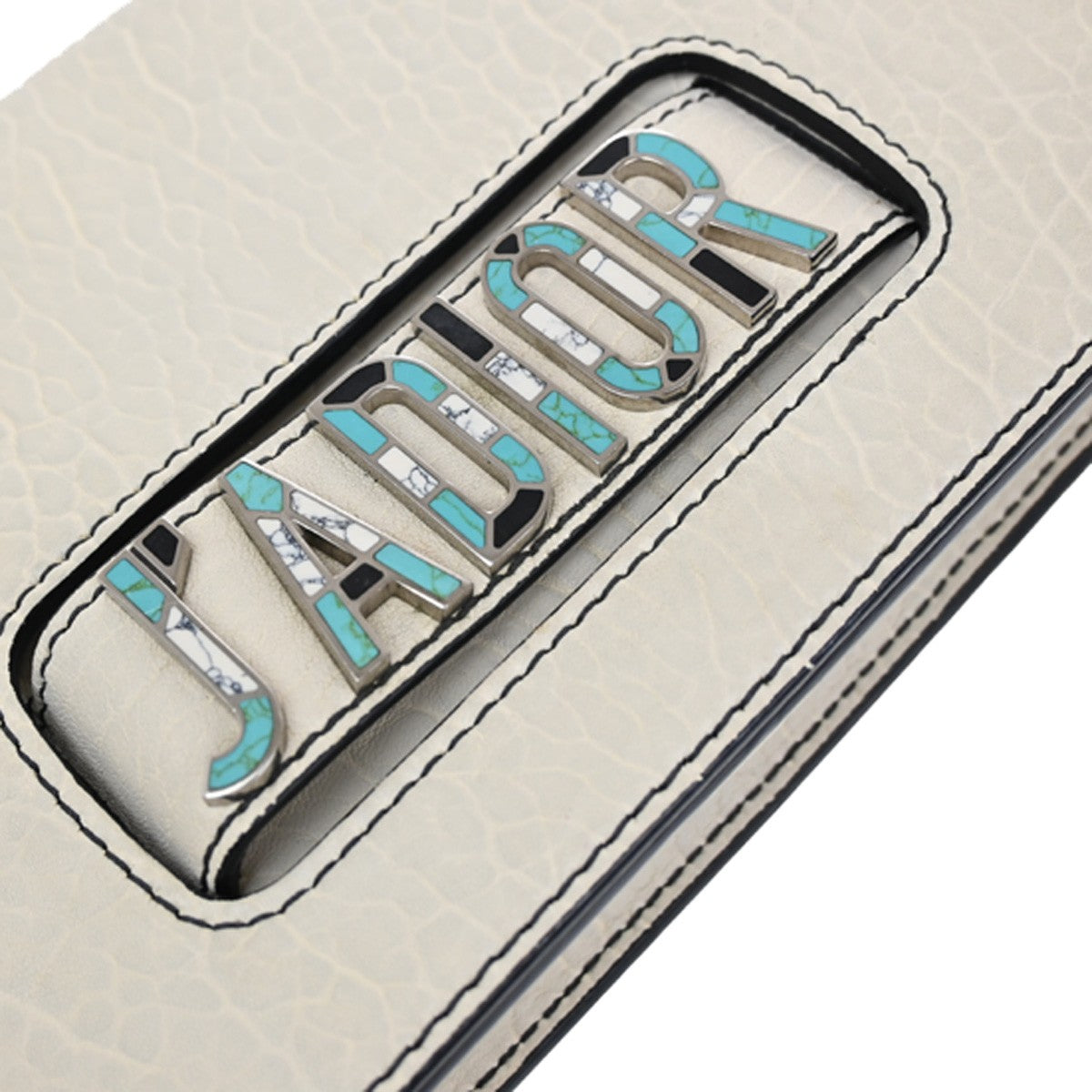 Christian Dior J'Adior Flap Bag Canyon Grained Lambskin with Mosaic Detail, WHITE, LEATHER, Shoulder bag