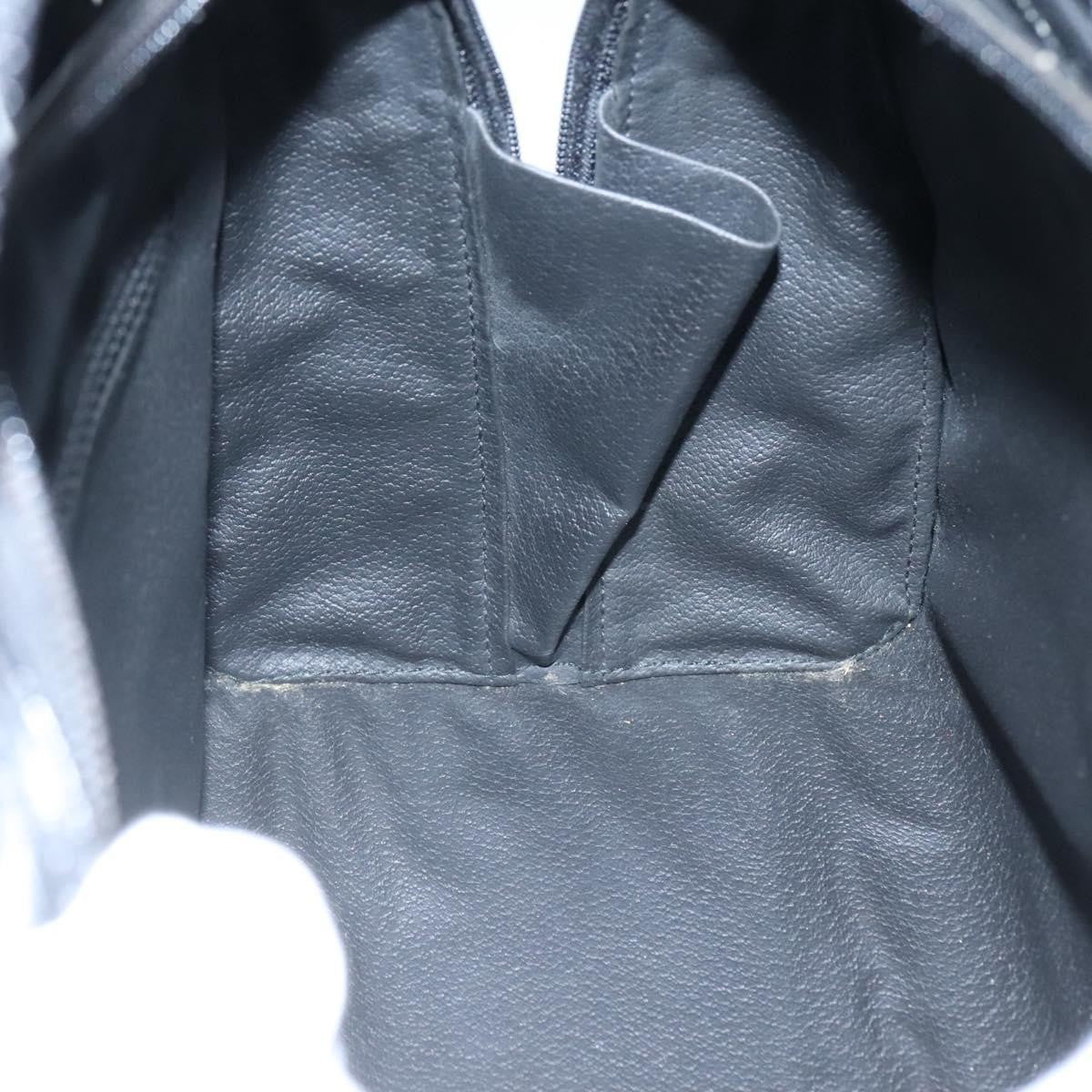 Celine Circle Logo Handbag Leather, BLACK, LEATHER, Handbag