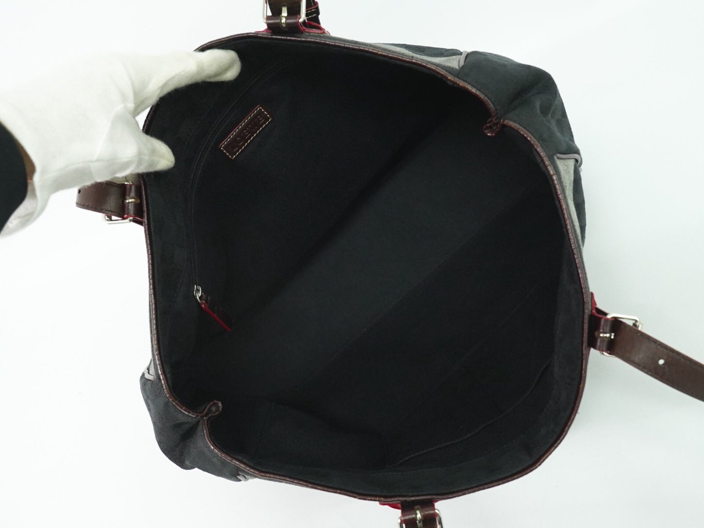 Loewe Anagram Tote Canvas, BLACK, CANVAS, Tote bag