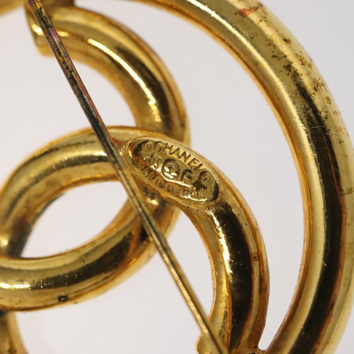 Chanel CC Brooch Metal, GOLD, METAL, Brooch