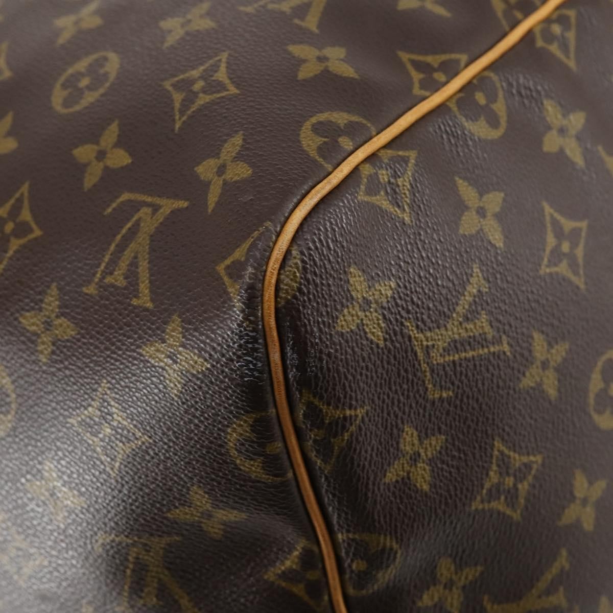 Louis Vuitton Keepall Bag Monogram Canvas, BROWN, CANVAS, Travel bag
