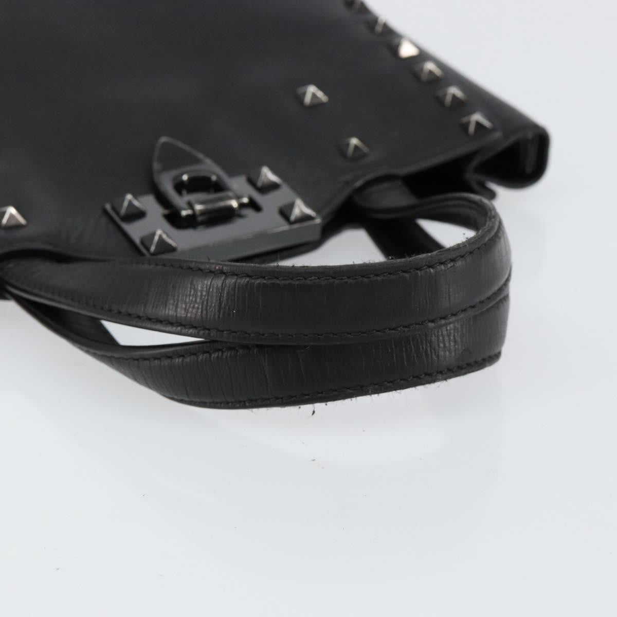 Valentino Garavani Rockstud Tote Rigid Leather, BLACK, LEATHER, Handbag