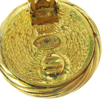 Chanel CC Button Clip-On Earrings Metal, GOLD, GOLD_PLATED, Earrings