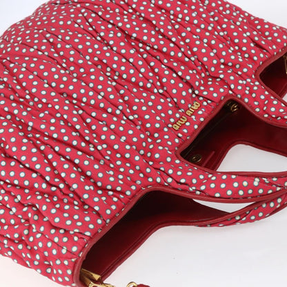 Miu Miu Shopper Tote Matelasse canvas, RED, CANVAS, Tote bag
