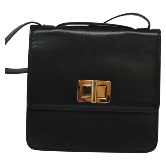 Chloe Louise Shoulder Bag Leather, BLACK, LEATHER, Shoulder bag