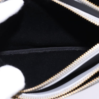 Celine Trio Crossbody Bag Leather, GRAY, LEATHER, Crossbody bag