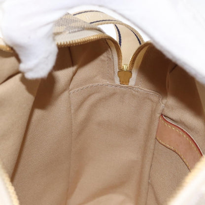 Louis Vuitton Naviglio Handbag Damier, WHITE, CANVAS, Shoulder bag