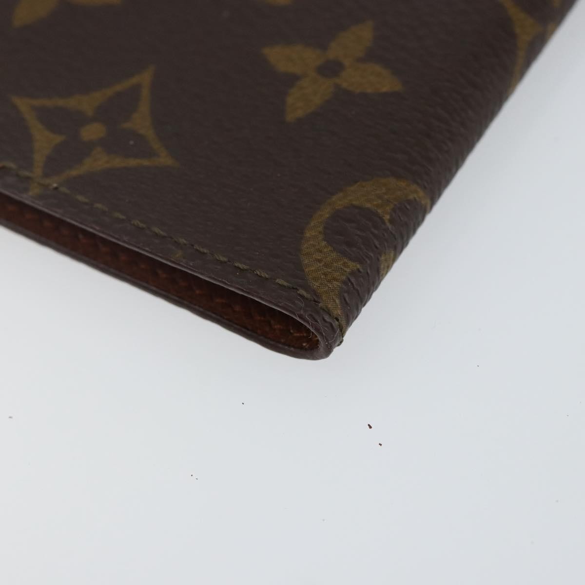 Louis Vuitton Porte Cartes Pression Card Case Monogram Canvas, BROWN, CANVAS, Card Holders