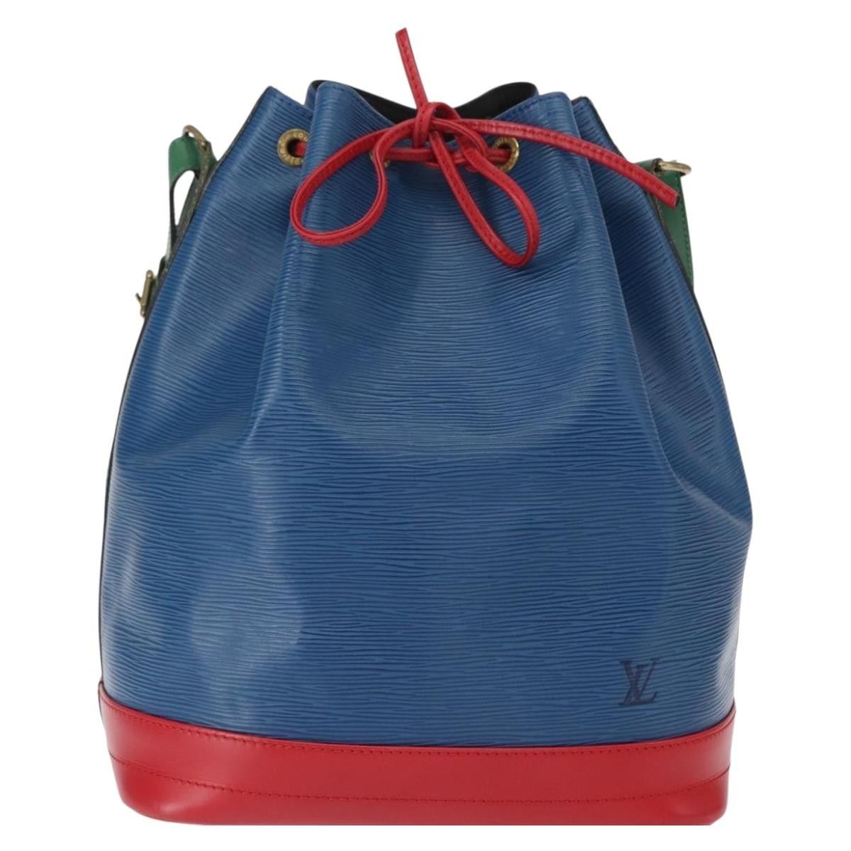 Louis Vuitton Tricolor Noe Handbag Epi Leather, BLUE, LEATHER, Shoulder bag