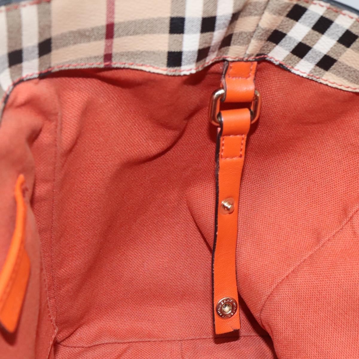 Burberry Canterbury Panels Tote Haymarket Coated Canvas and Leather, BEIGE, CANVAS, Tote bag