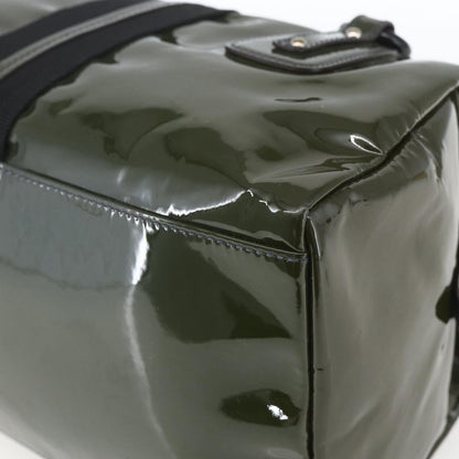 Salvatore Ferragamo Vintage Handbag Patent leather, KHAKI, PATENT_LEATHER, Handbag