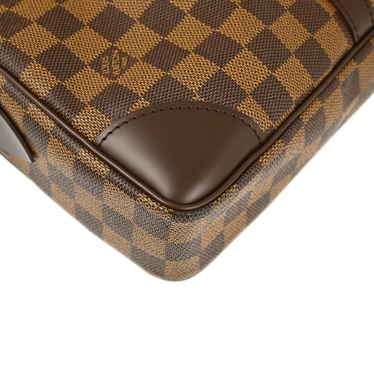 Louis Vuitton Porte-Documents Voyage Briefcase Damier, BROWN, CANVAS, Briefcase
