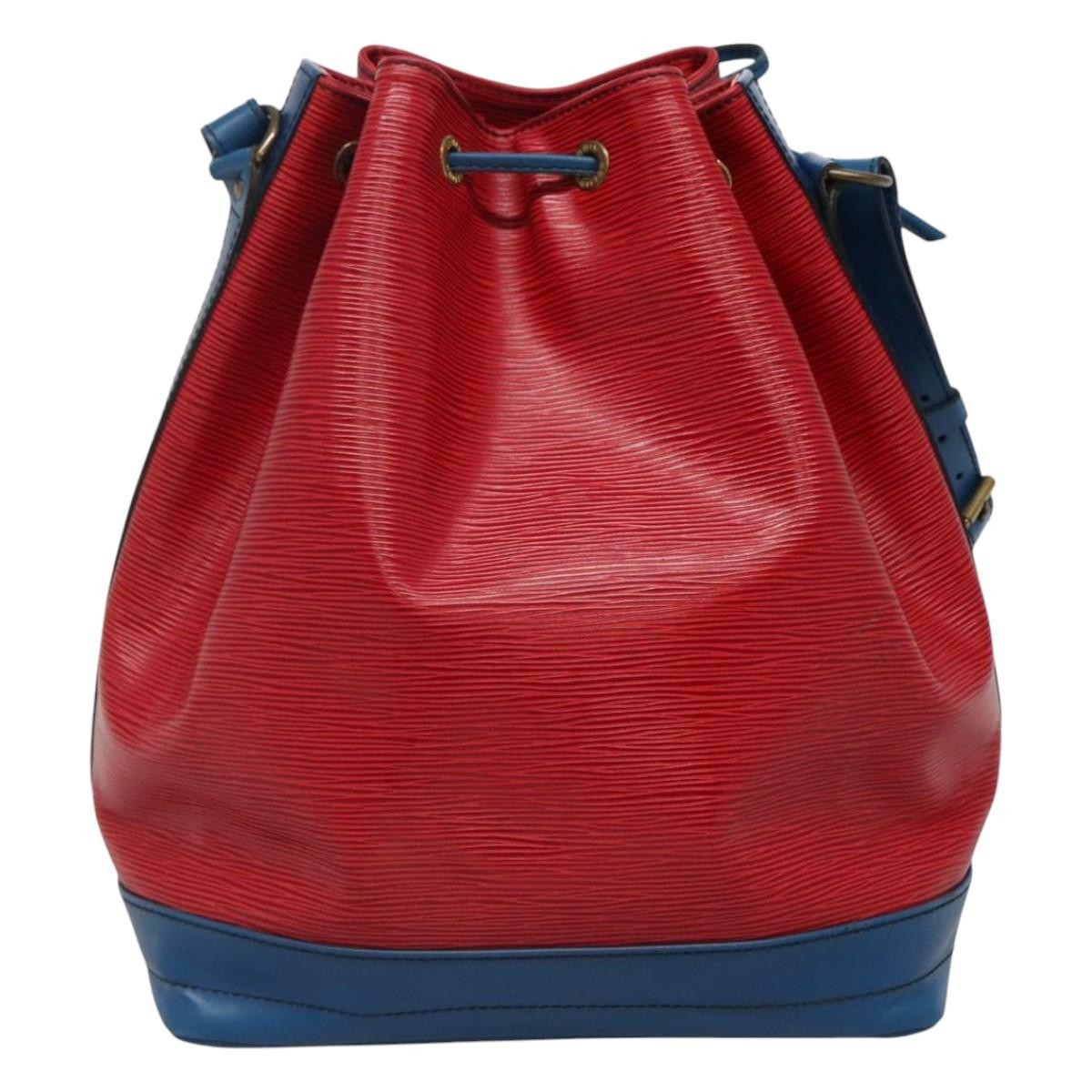 Louis Vuitton Bicolor Noe Handbag Epi Leather, RED, LEATHER, Handbag