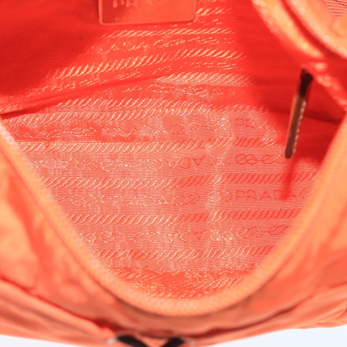 Prada Vintage Shoulder Bag Tessuto, ORANGE, NYLON, Shoulder bag