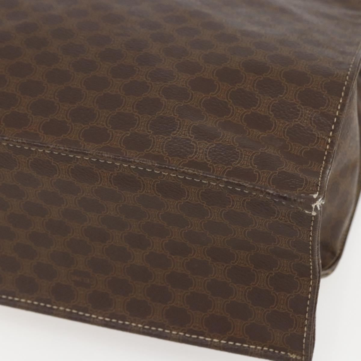 Celine Vintage Macadam Tote bag Canvas, BROWN, CANVAS, Tote bag