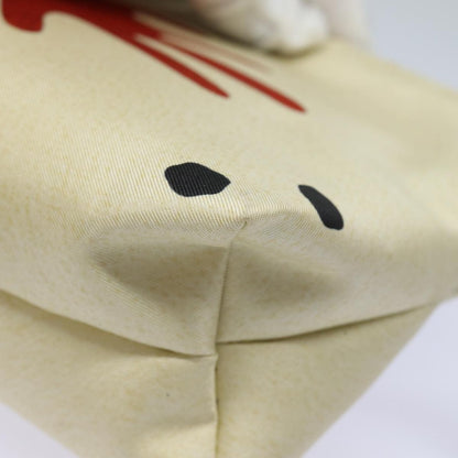 Bvlgari Pouch Leather, RED, CANVAS, Clutche & pouche