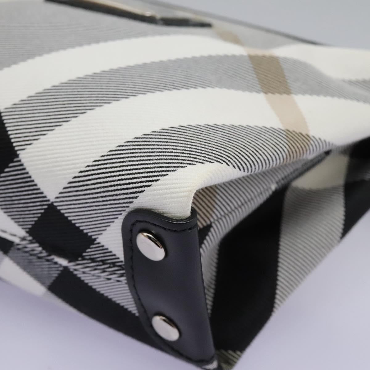 Burberry Nova check Pochette Nylon, GRAY, CANVAS, Clutche & pouche