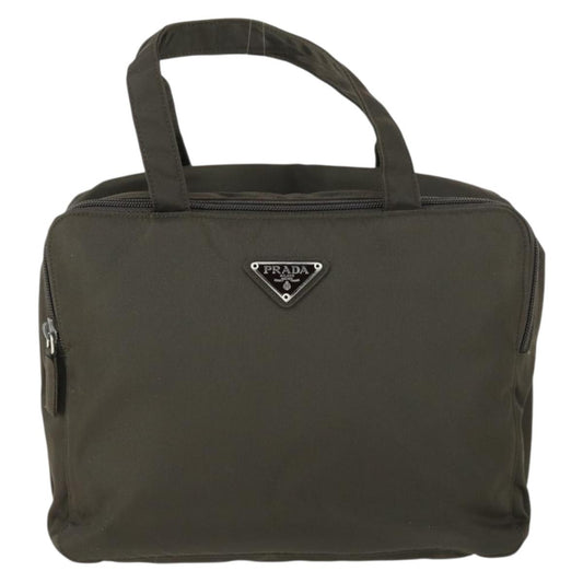 Prada Vintage Handbag Tessuto, KHAKI, NYLON, Handbag