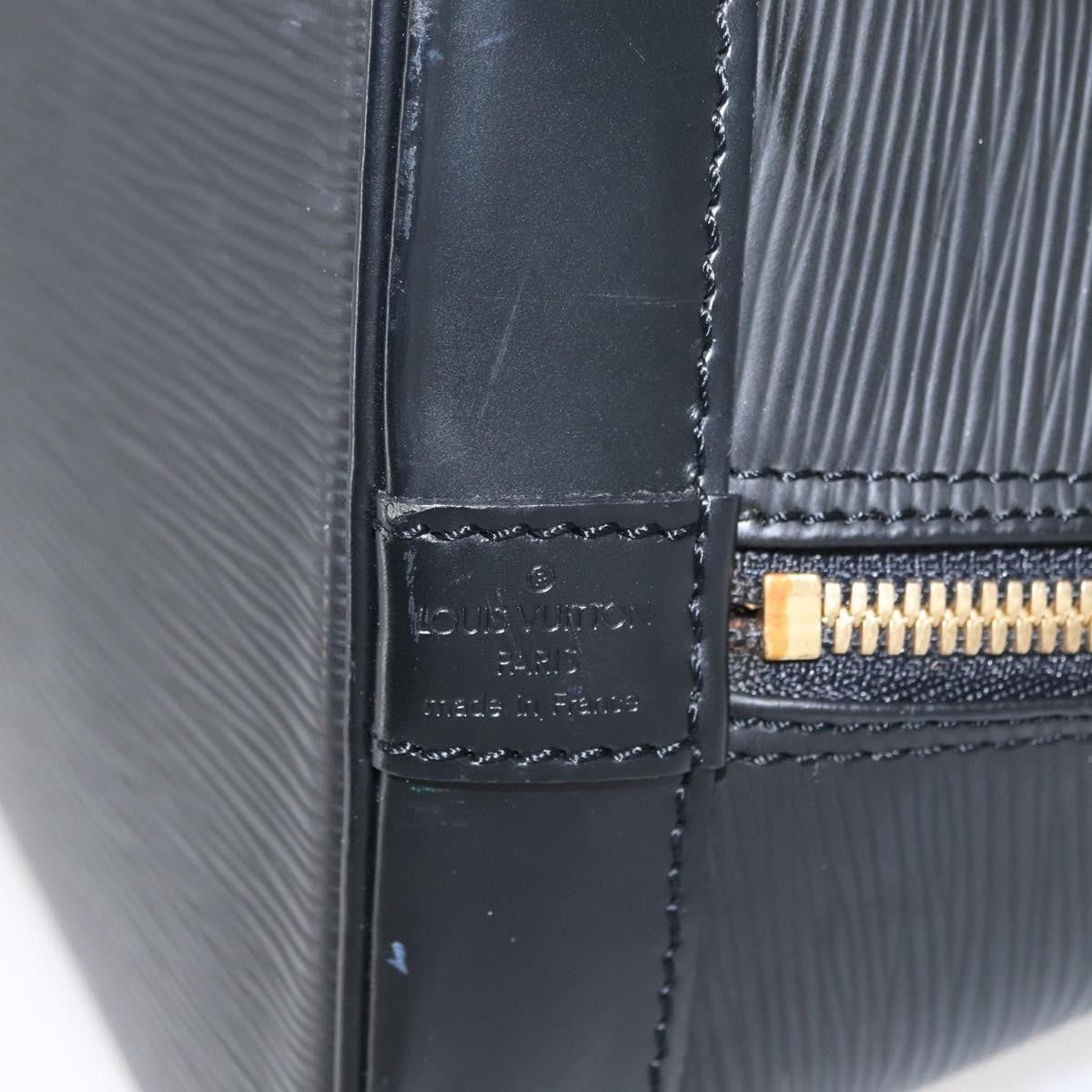 Louis Vuitton Alma Handbag Epi Leather, BLACK, LEATHER, Handbag