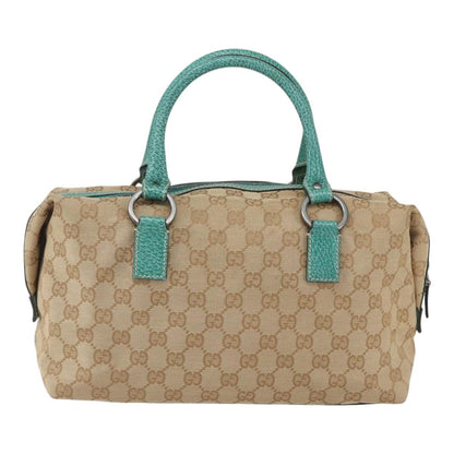 Gucci Vintage Zip Boston Bag GG Canvas, BEIGE, CANVAS, Handbag