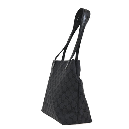 Gucci Double Pocket Tote GG Canvas, BLACK, CANVAS, Shoulder bag