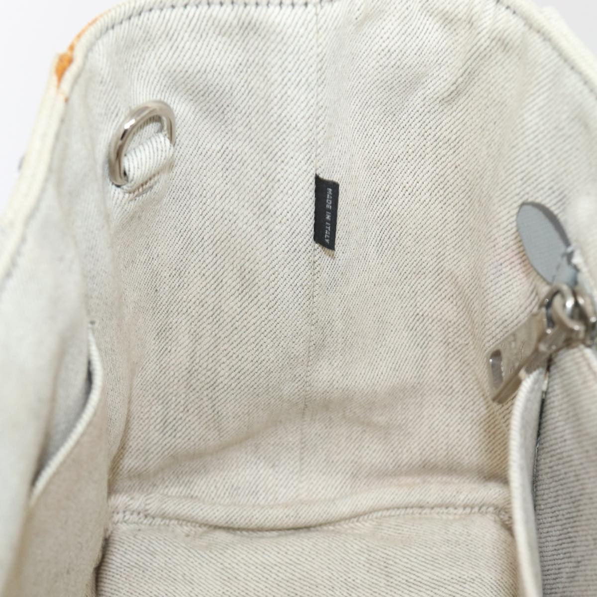 Prada Canapa Tote Rhinestone Embellished Canvas, GRAY, CANVAS, Tote bag