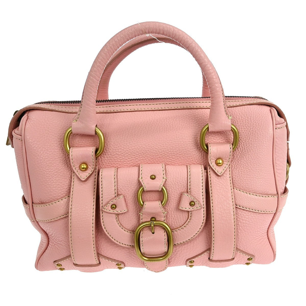 Celine Handbag Leather, PINK, LEATHER, Handbag