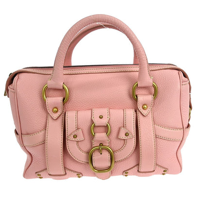 Celine Handbag Leather, PINK, LEATHER, Handbag