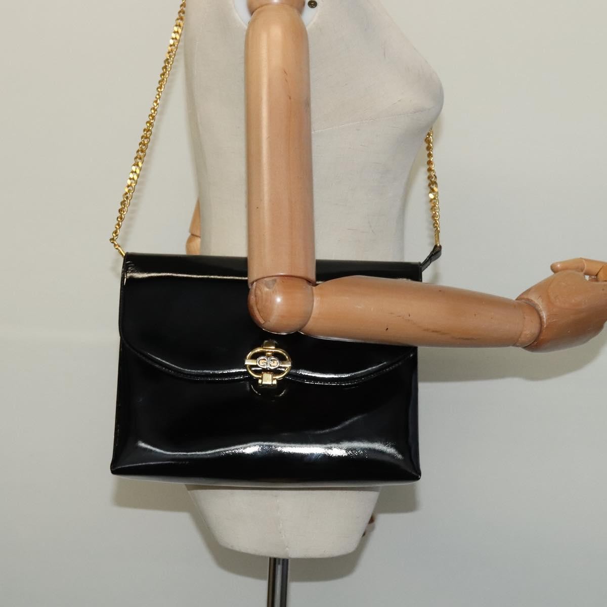 Gucci Vintage Shoulder Bag Patent leather, BLACK, PATENT_LEATHER, Shoulder bag