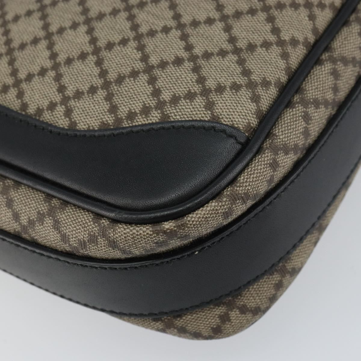 Gucci Snap Messenger Bag Diamante Coated Canvas, BEIGE, PVC, Shoulder bag