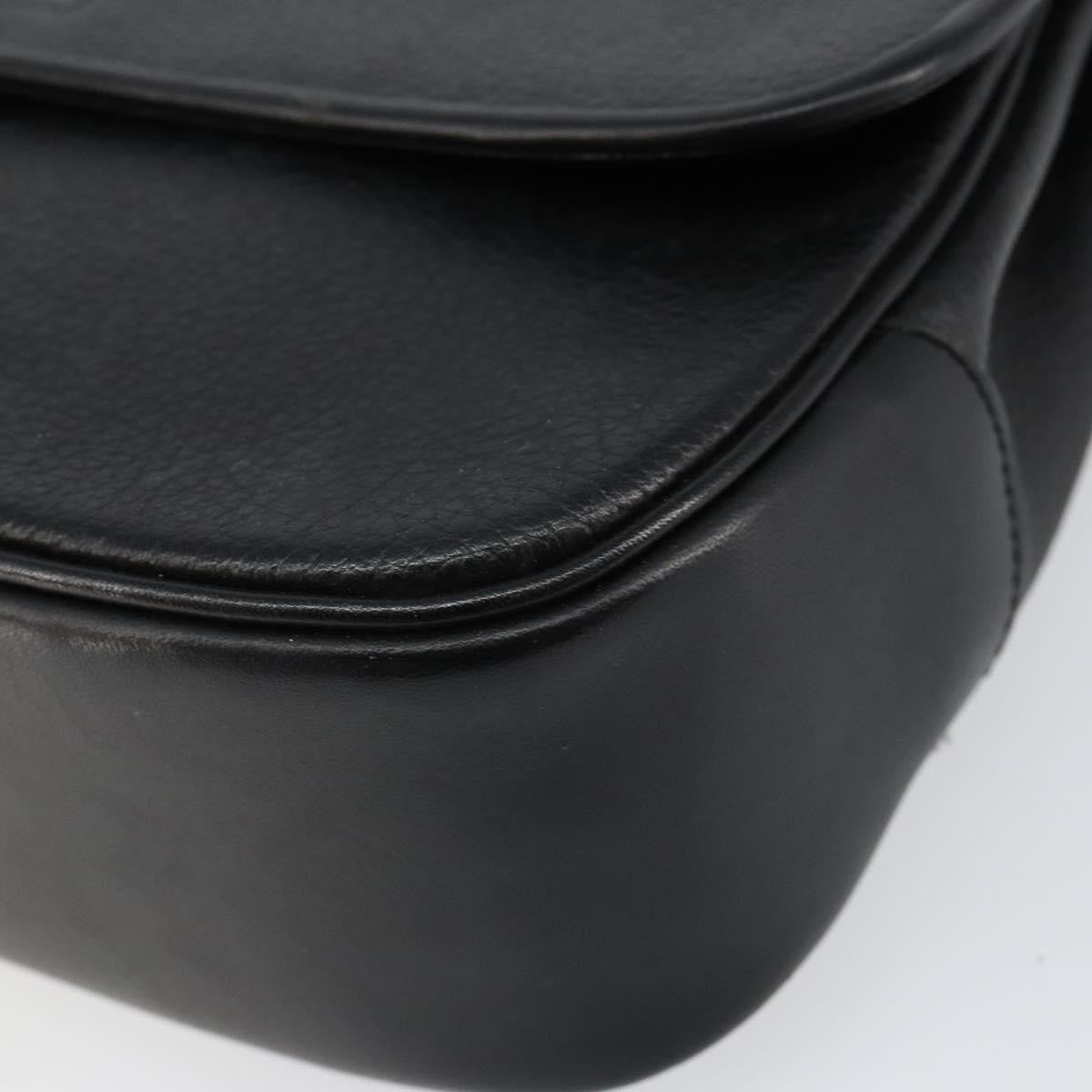 Burberry Vintage Handbag Leather, BLACK, LEATHER, Handbag