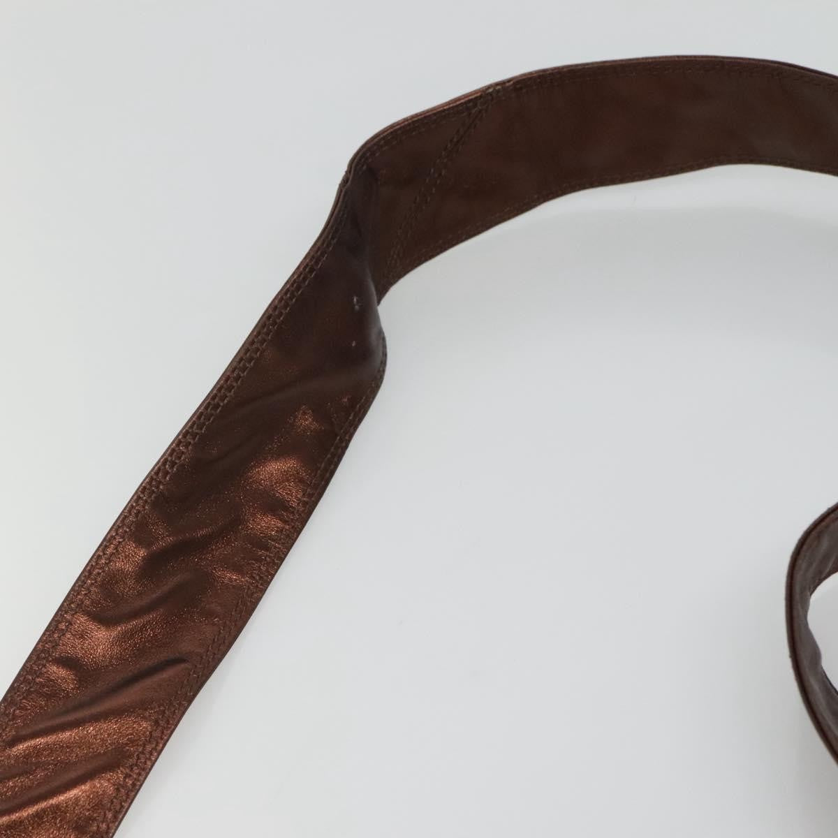 Chanel Vintage Logo Flap Messenger Bag Leather, BROWN, LEATHER, Shoulder bag