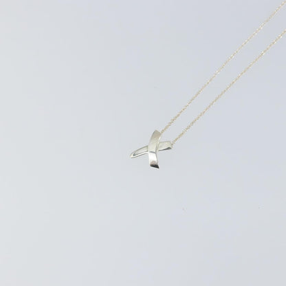 Tiffany & Co. Paloma Picasso Graffiti X Pendant Necklace Silver, SILVER, SILVER, Necklace