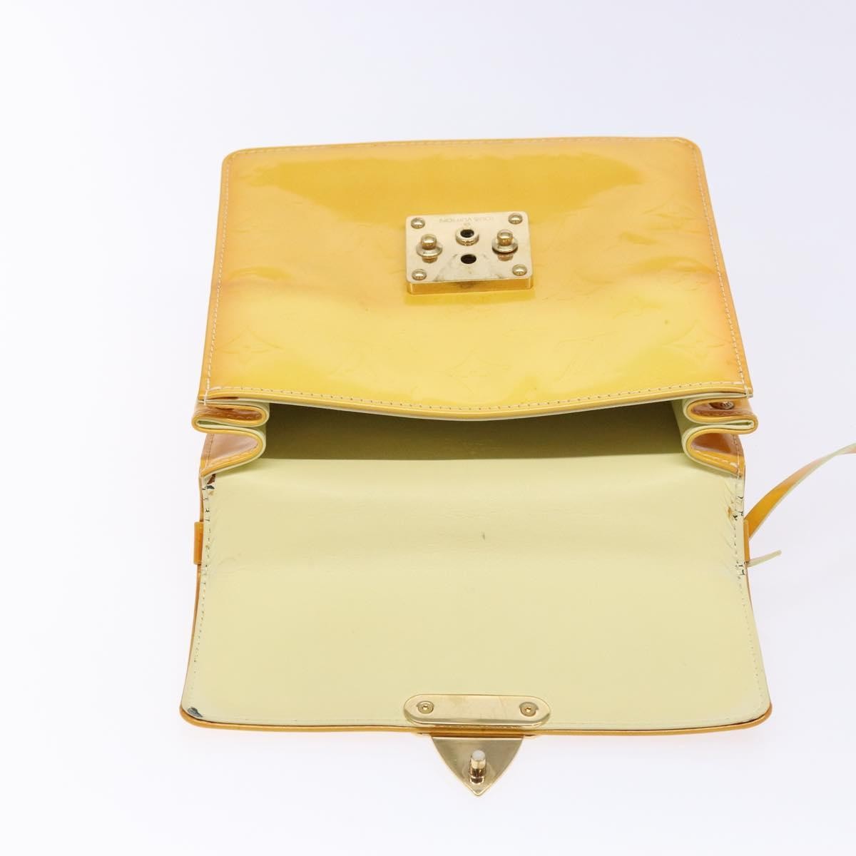 Louis Vuitton Spring Street Handbag Monogram Vernis, YELLOW, PATENT_LEATHER, Handbag