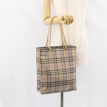 Burberry Nova Check Tote Nylon, BEIGE, NYLON, Tote bag