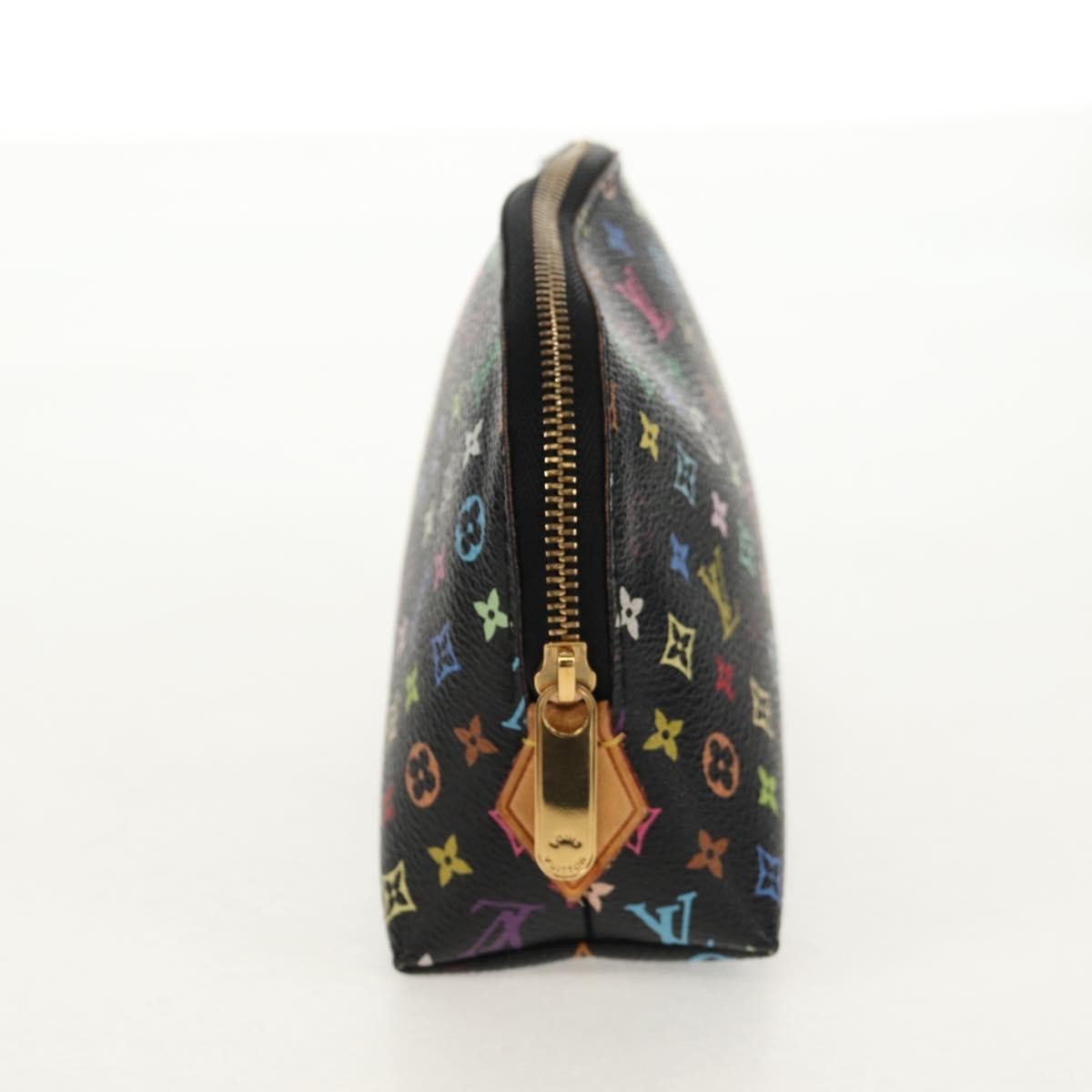 Louis Vuitton Cosmetic Pouch Monogram Multicolor, BLACK, CANVAS, Clutche & pouche
