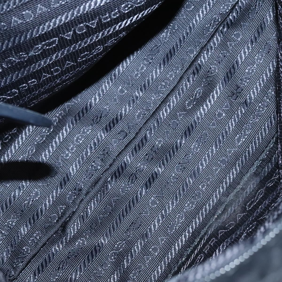 Prada Logo Bow Tote Tessuto, BLACK, NYLON, Tote bag