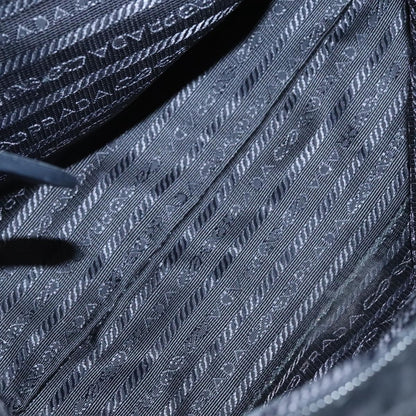 Prada Logo Bow Tote Tessuto, BLACK, NYLON, Tote bag