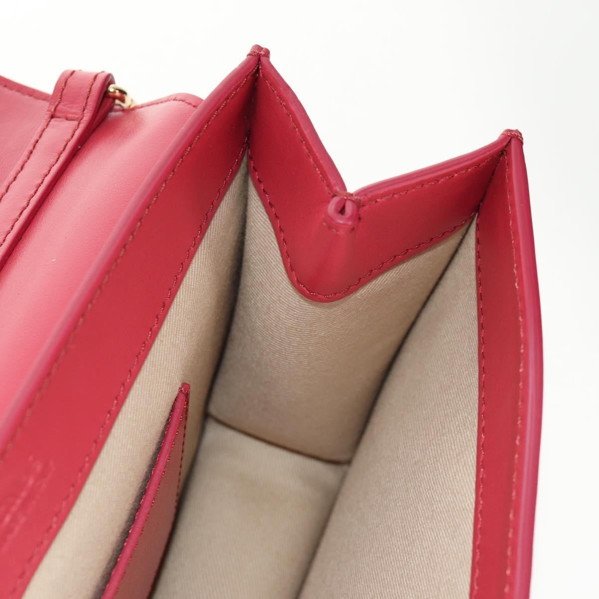 Chloe C Chain Clutch Leather, PINK, LEATHER, Clutche & pouche