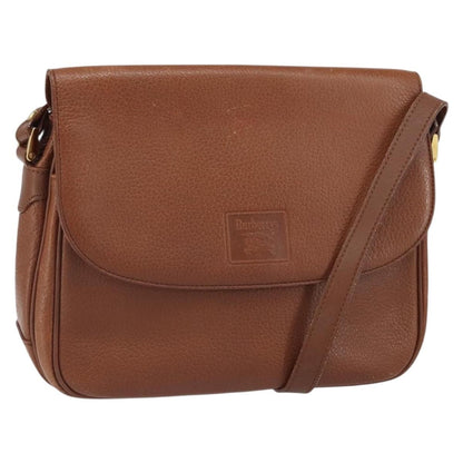 Burberry Vintage Shoulder Bag Leather, BROWN, LEATHER, Shoulder bag